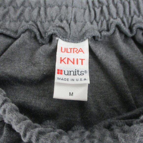 Flared Grey Midi Skirt Pockets Long Full Swing Size M Units Vintage 1980 - Picture 3 of 11